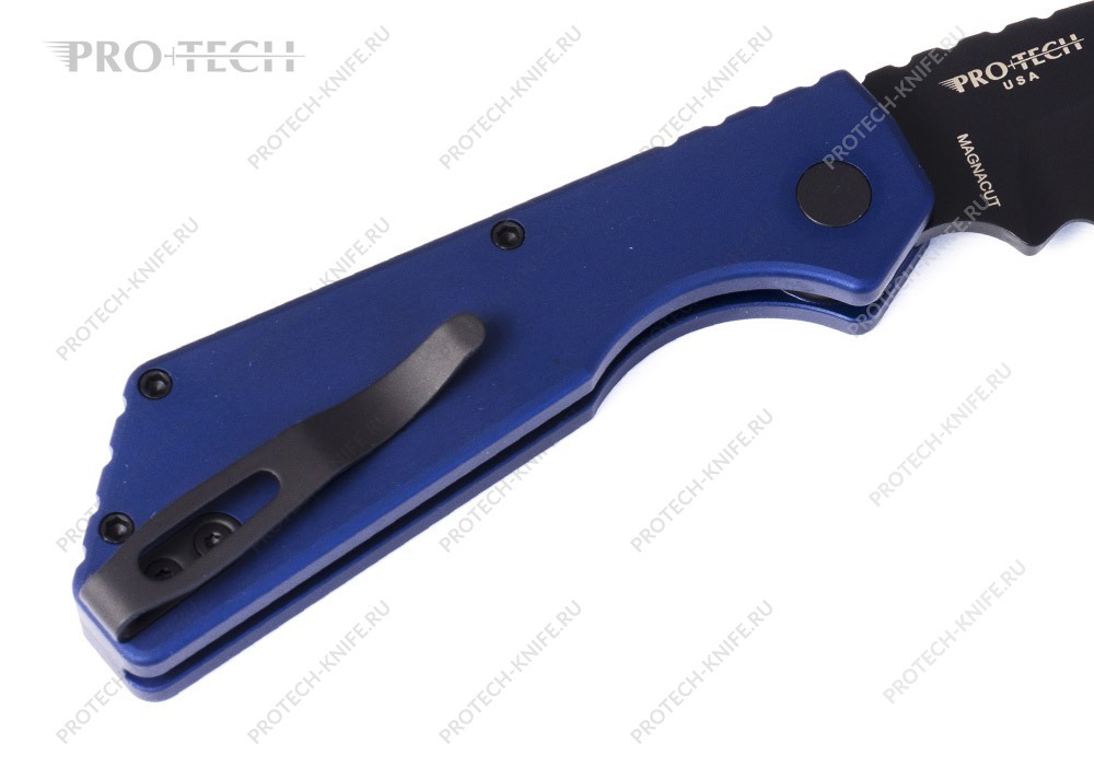 Нож Pro-Tech Strider PT Plus Smooth Midnight Blue Handles Abalone Magnacut - фотография 