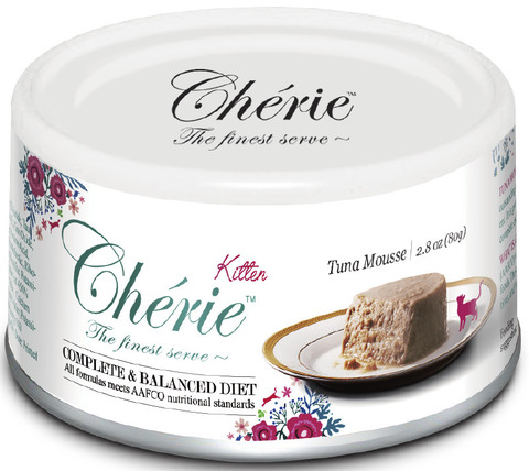 Pettric Cherie COMPLETE&BALANCED DIET консервы для котят, мусс из тунца (банка)