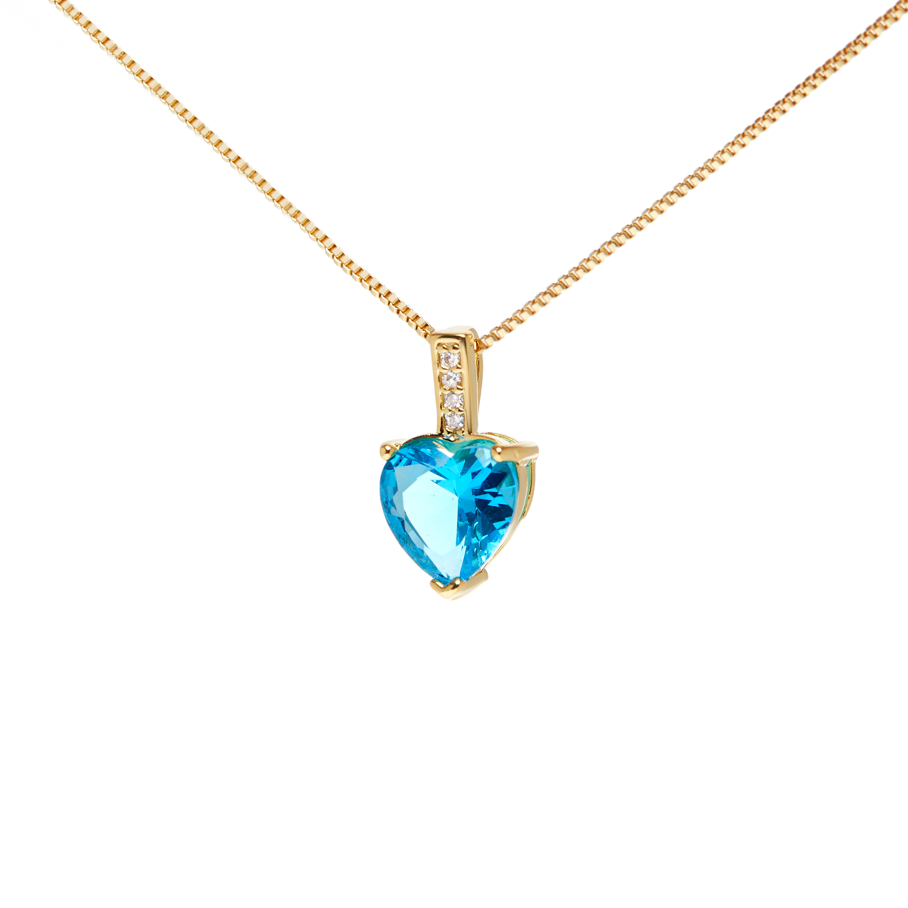 DÉJÀ VU Колье Frozen Heart Necklace - Blue