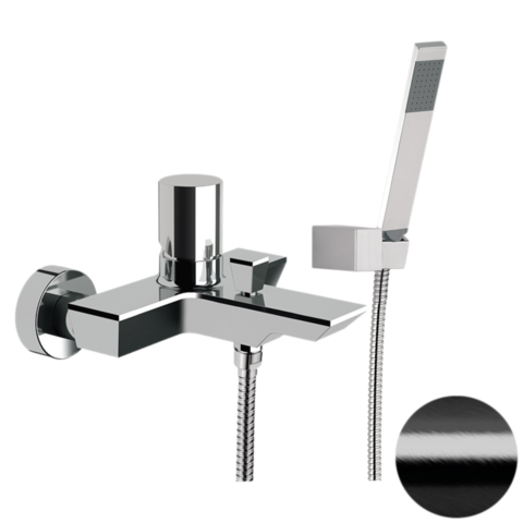 Remer EG502CFP Смеситель для ванны Edge EG502CFP, черный брашированный хром, шт