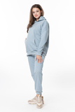 Спортивный костюм для беременных и кормящих 13043 голубой туман