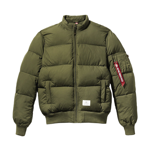 Куртка Alpha Industries MA-1 Quilted Dark Green (Зеленая)