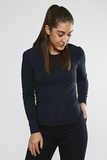 Комплект термобелья Craft Essential Warm Low Neck Black женский
