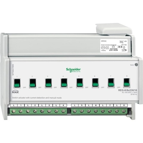 Актор выключателя REG-K/8X230/16 с ручным управлением. Merten. MTN647895