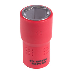 KING TONY (4335VE19M) Головка торцевая диэлектрическая шестигранная 1/2", 19 мм
