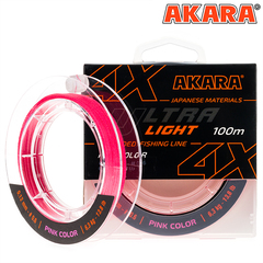 Шнур Akara Ultra Light Pink 100 м 0,08