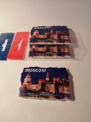 Магнит фреска полистоун с видами Москвы