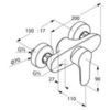 Смеситель для душа DN 15 Kludi Objekta 327640575