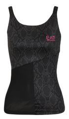 Топ теннисный EA7 Woman Jersey Sport Top - black python