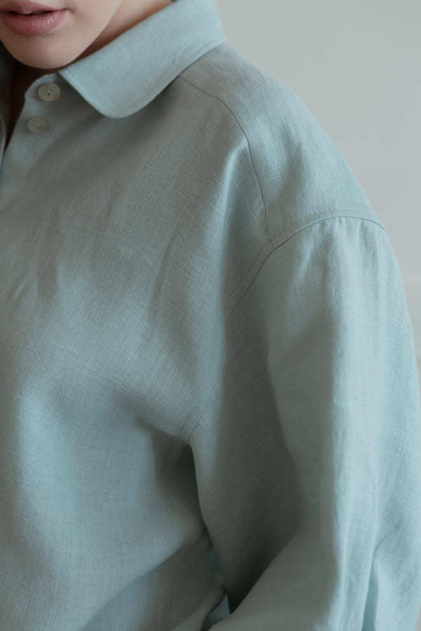 Рубашка женская льняная свободного кроя Crocus