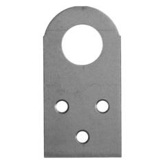 ЗУБР ПР-2.0, 75 x 40 x 2 мм, прямая проушина для навесных замков (31038-75) (20 штук)