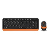 Клавиатура + мышь A4Tech Fstyler FG1010 , USB беспроводная Multimedia (FG1010 ORANGE)