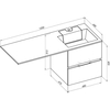 Aquanet 243662 Тумба Алвита 48 цв.серый антрацит (243662)