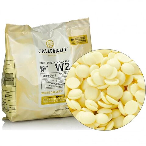 Белый бельгийский шоколад 25,9% Callebaut, 400 гр