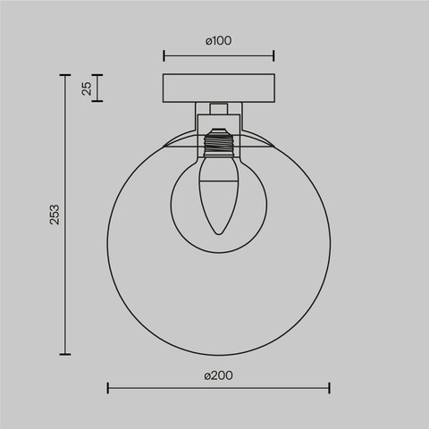 Настенный светильник Maytoni Basic form MOD521WL-01G3