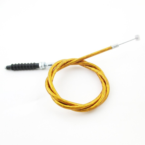 Трос сцепления питбайк (верхний флажок сцепления) желтый