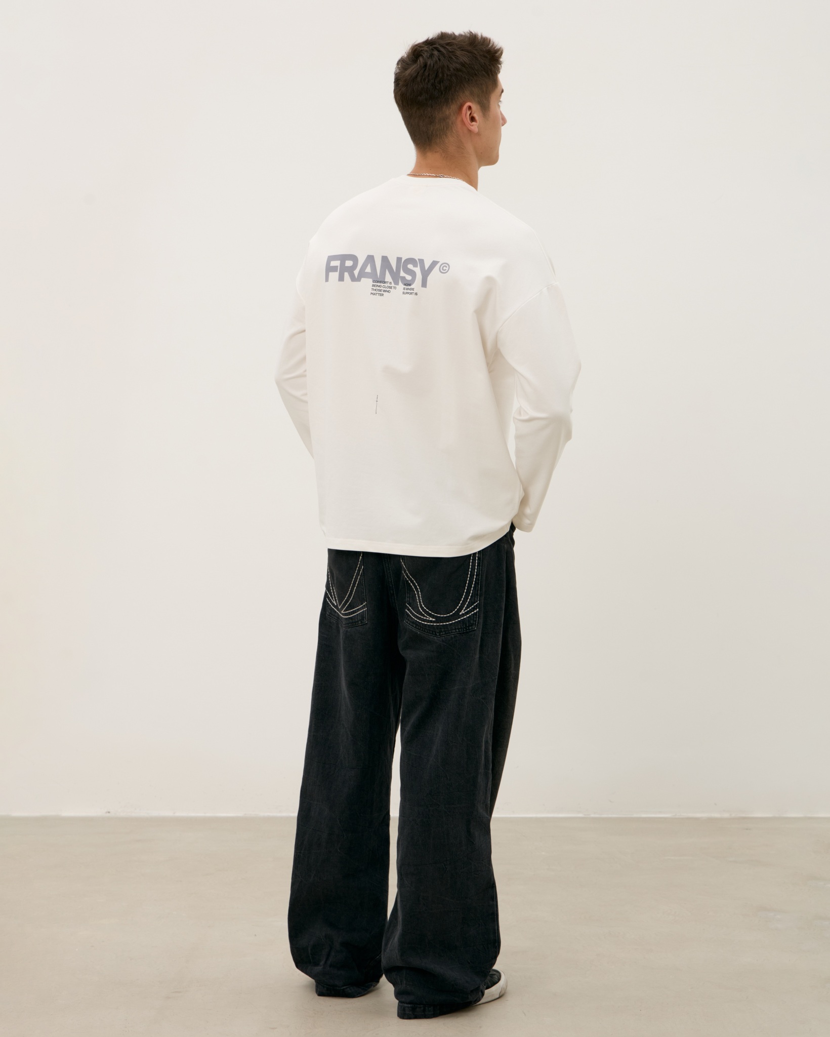 Лонгслив FRANSY MAN, молочный