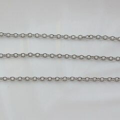 Цепочка 2,5*3 мм, родий, 45см, А038-1 (45см)