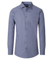 Сорочка мужская Venti Modern Fit 154491900-100 с принтом в серо-синей гамме