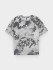 фуфайка  для мальчика  КР 302804/речной перламутр,размытая фактура к628