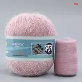 Пряжа Пух норки 868 пудра меланж