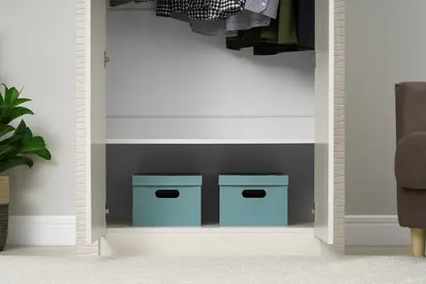 Шкаф двухстворчатый Монако ШК-37 ясень белый