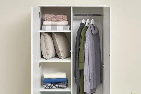 Шкаф 2-х створчатый ШК-03 Симпл белый