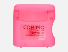 Corimo Зубная нить Ультраплоская вощеная Клубничная 50м (Китай)
