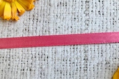 Лента атласная, ш. 1,2 см, красно-розовый