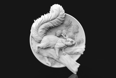 Силиконовый молд Белка (медальон) № 0479