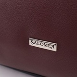 Сумка Саломея 278 наппа бордо + черный