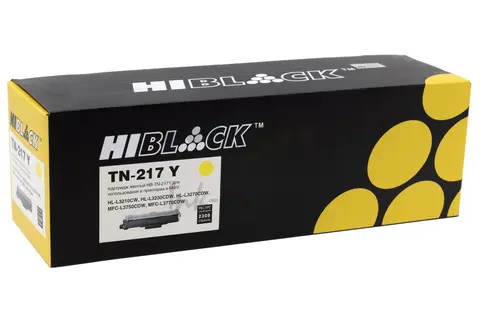 Тонер-картридж Hi-Black (HB-TN-217Y) для Brother HL-L3230/DCP-L3550/MFC-L3770, Y, 2,3K