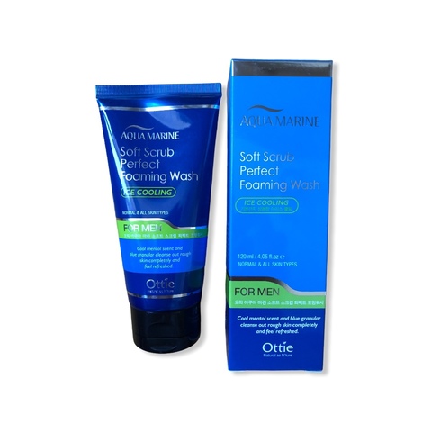 OTTIE AQUA MARINE SOFT SCRUB PERFECT FOAMING WASH 120ML