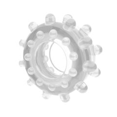 Прозрачное эрекционное кольцо POWER PLUS Cockring - 