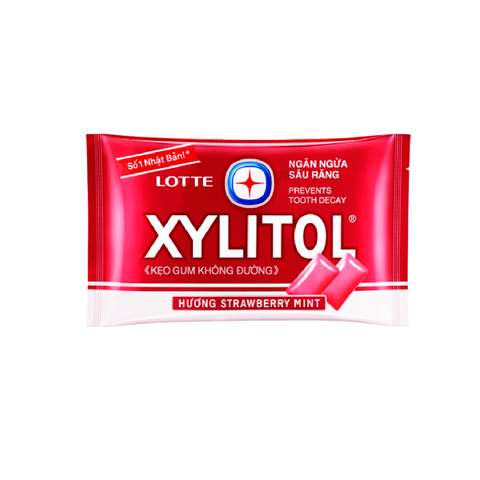 Жевательная резинка мята-клубника XYLITOL Lotte, 11,6 гр