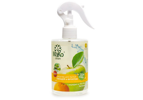Средство для мытья овощей и фруктов "МаКо Clean", 300мл