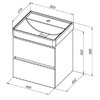 Aquanet 337952 Тумба Вега 2.0 50 2 ящ. цв.черный (337952)
