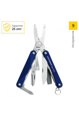 Мультитул Leatherman Squirt ES4, 9 функций, синий