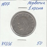 V1056 1977 Норвегия 1 крона