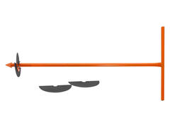 Бур садовый со сменными ножами 1 м., диаметр 150-200мм, 69-9-200