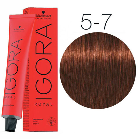 Schwarzkopf Igora Royal New 5-7 (Светлый коричневый медный) - Краска для волос