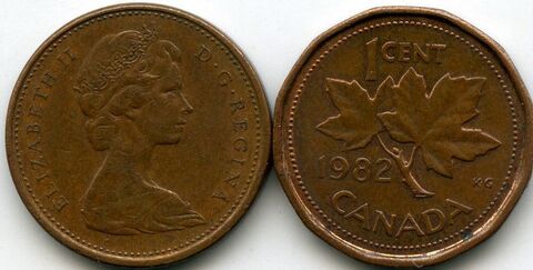 1 цент 1982 года. Канада