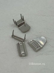 Крючок брючный установочный на шипах серебристый
