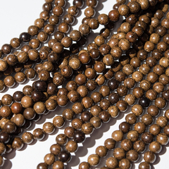 Золотой сандал, бусины в форме шара, 6,3мм