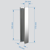 Abber Sonnenstrand AG07090-S85 Душевой уголок, 90x85x195