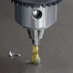 Метчик М 5,0х0,8 (Для шуруповерта, 3 в 1) HSS-TiN 6h 57мм a=1/4