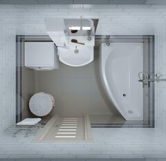 ВАННА АКРИЛОВАЯ TRITON БЕЛЛА ЭКСТРА 1400х760 правая с каркасом и сифоном