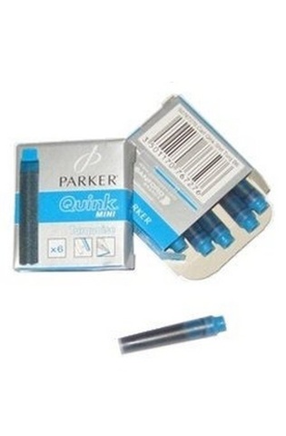 Картридж с чернилами Parker Quink MINI Z17, Turquoise (S0767270)