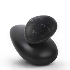 Gessi Equilibrio Ручка однорычажного смесителя для раковины, дизайнерская, цвет: черный мрамор Marquina 52002#542 фото