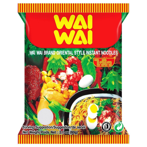 Лапша вкус в восточном стиле WAI WAI Oriental Style Noodles, 60 гр